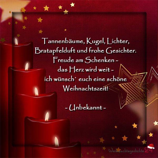 поздравления с Рождеством на немецком языке