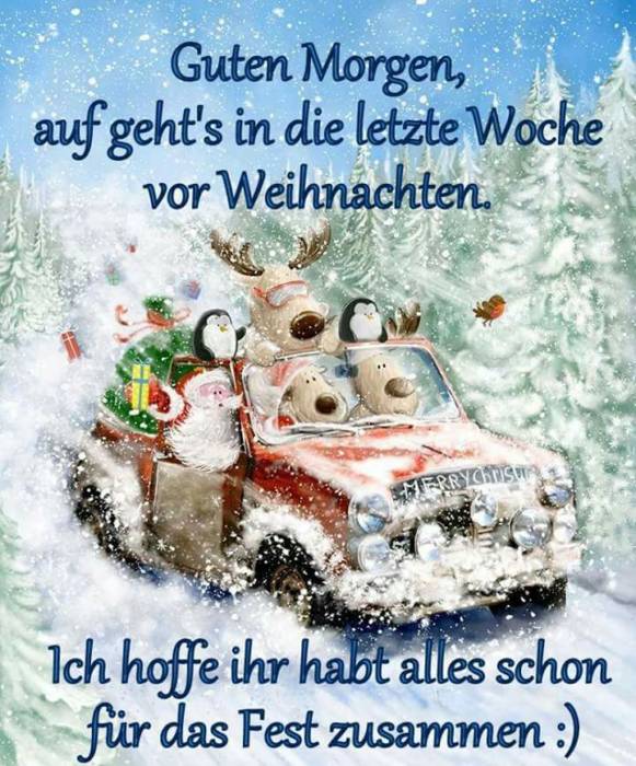 Открытки "С Рождеством" на немецком языке скачать бесплатно