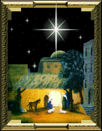 Самые необычные гифки с Рождеством католическим Звезда Вифлиема