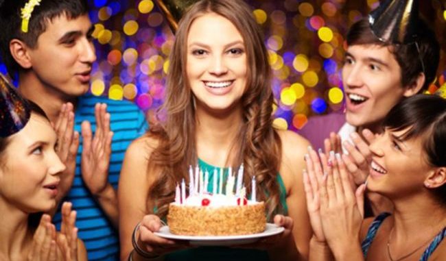 Birthday party С днем рождения женщине