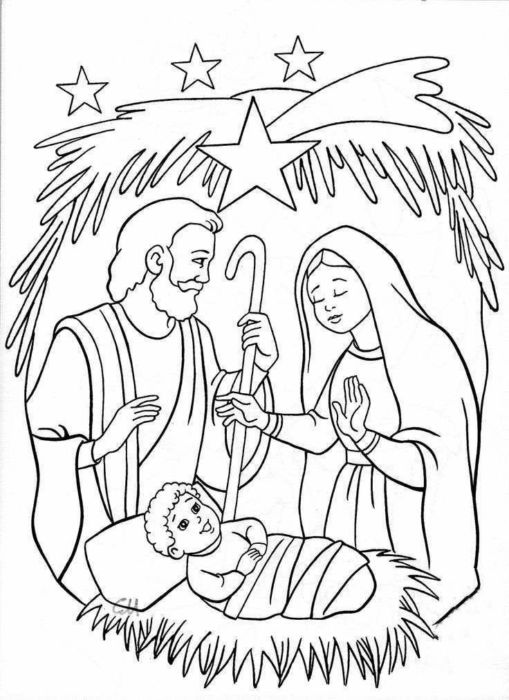 Рисунок рождество христово