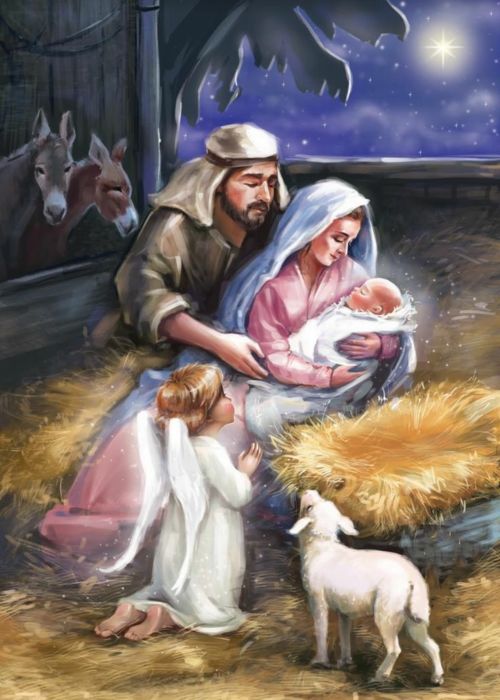 Рисунок рождество христово